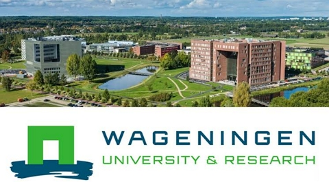 Wageningen University campus and logo